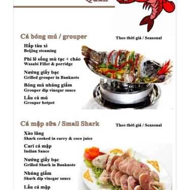 Thực đơn- Quán Ăn Thuyền Quán - Hải Sản Tươi Sống