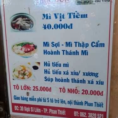 Thực đơn- Quán Ăn Tiệm Mì Hạnh Phúc