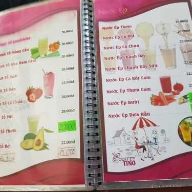 Thực đơn- Tino Coffee - Đoàn Thị Điểm