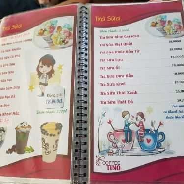 Thực đơn- Tino Coffee - Đoàn Thị Điểm