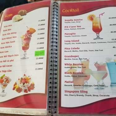 Thực đơn- Tino Coffee - Đoàn Thị Điểm