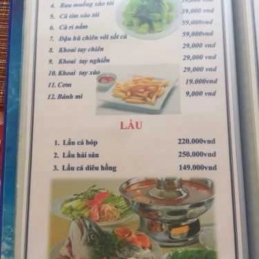 Thực đơn- Quán Ăn Vân Anh Quán - Quán Hải Sản