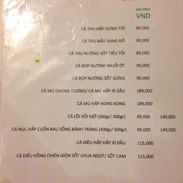 Thực đơn- Nhà Hàng Vietnam Home Restaurant - Nguyễn Đình Chiểu