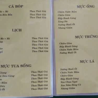 Thực đơn- 37 Sành Quán - Quán Ăn Gia Đình