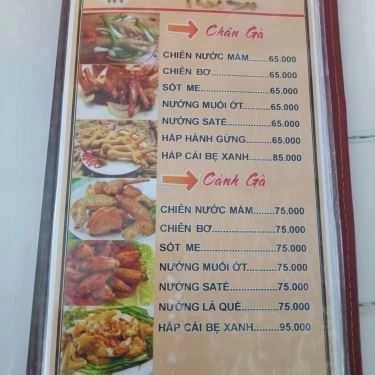 Thực đơn- Ẩm Thực Phúc Sao - Quán Ăn Gia Đình