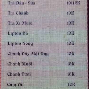 Thực đơn- Quán Ăn Bún Đậu Chúc Ngân