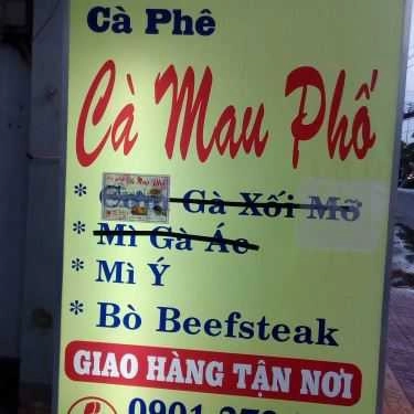 Thực đơn- Cà Mau Phố Coffee