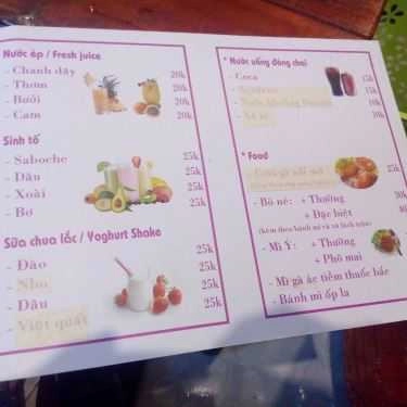 Thực đơn- Cà Mau Phố Coffee