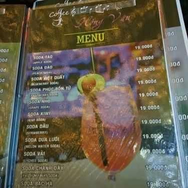 Thực đơn- Hồng Vân Cafe