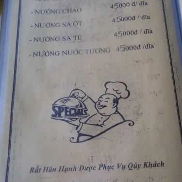 Thực đơn- Quán Ăn Mai Trân - Quán Nhậu Bình Dân