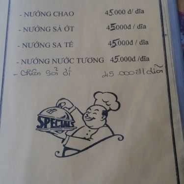 Thực đơn- Quán Ăn Mai Trân - Quán Nhậu Bình Dân