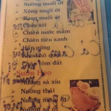 Thực đơn- Quán Ăn Nhân Ốc