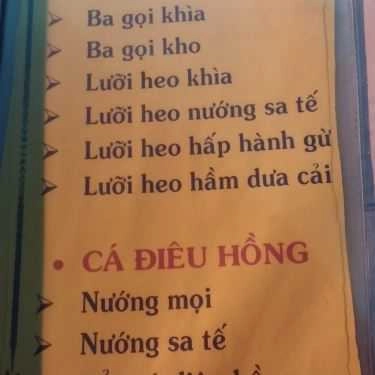 Thực đơn- Quán Ăn Nhân Ốc