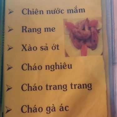 Thực đơn- Quán Ăn Nhân Ốc