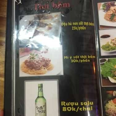 Thực đơn- Quán Ăn Hàn Quốc - Lẩu Kim Chi & Nướng