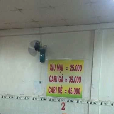 Thực đơn- Quán Ăn Bánh Tằm – Cari