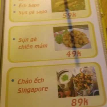 Thực đơn- Quán Ốc Mon - Quán Ăn Hải Sản