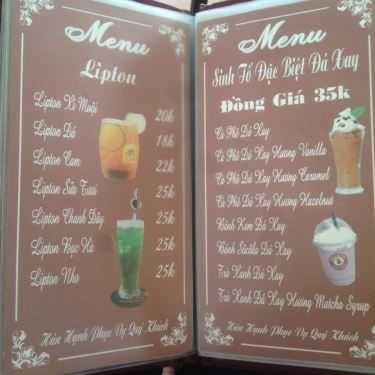 Thực đơn- Sỏi Đá Cafe