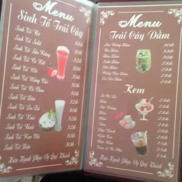 Thực đơn- Sỏi Đá Cafe