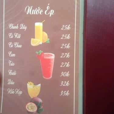 Thực đơn- Sỏi Đá Cafe