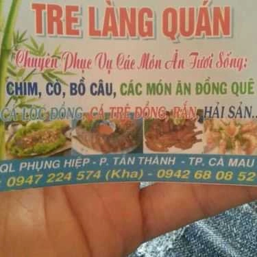 Tổng hợp- Quán Ăn Tre Làng Quán - Các Món Đồng Quê