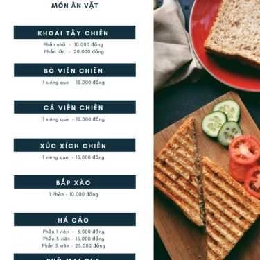 Thực đơn- Vườn Xưa Cafe