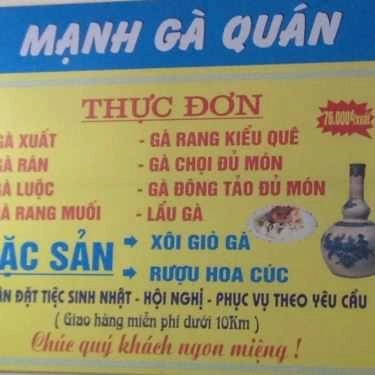 Thực đơn- Nhà Hàng Mạnh Gà Quán