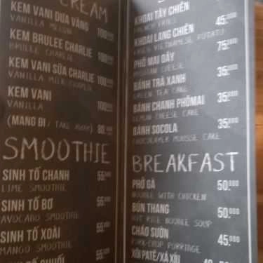 Thực đơn- 10+ Coffee & Fruits