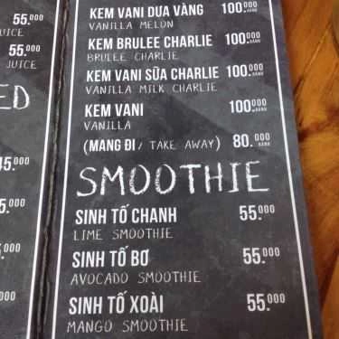 Thực đơn- 10+ Coffee & Fruits