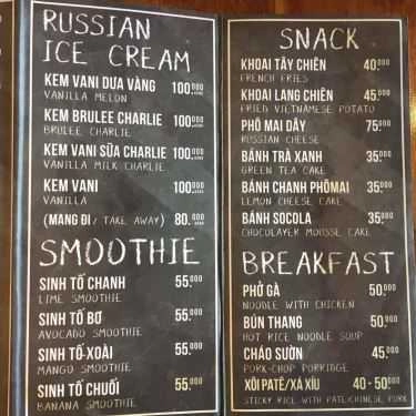 Thực đơn- 10+ Coffee & Fruits