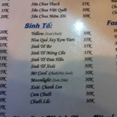 Thực đơn- 107 Coffee - Đặng Văn Ngữ
