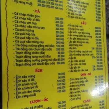 Thực đơn- Quán Nhậu 123 Đại Kim - Bia Hơi Hà Nội