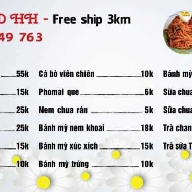 Thực đơn- Ăn vặt Fast Food HH