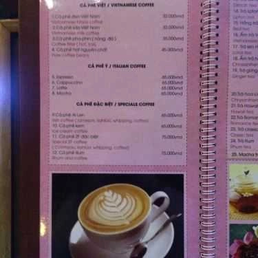 Thực đơn- 2F Cafe