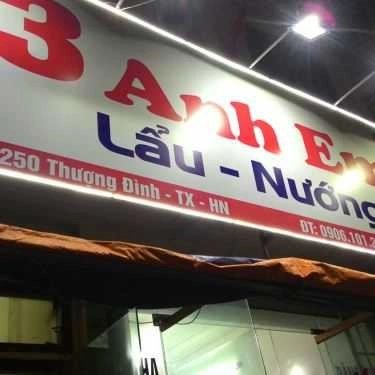 Tổng hợp- Quán Nhậu 3 Anh Em - Lẩu Nướng