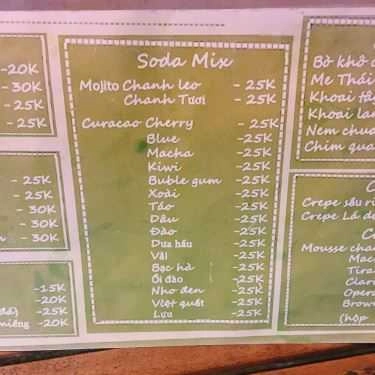Thực đơn- Cafe 35 Drinks - Hàng Đậu