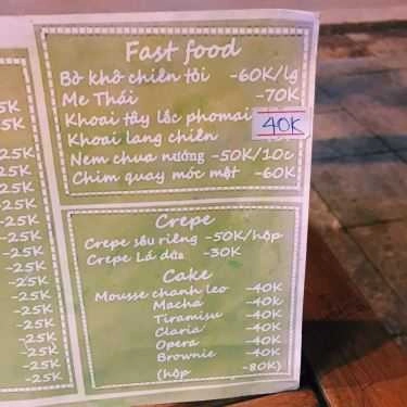 Thực đơn- Cafe 35 Drinks - Hàng Đậu