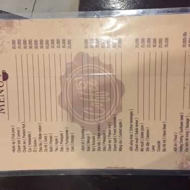 Thực đơn- 51 Cafe - Nguyễn Hữu Huân