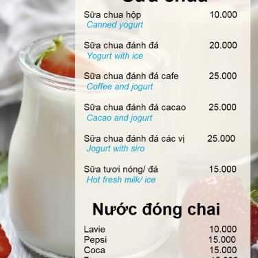 Thực đơn- 565 Cafe