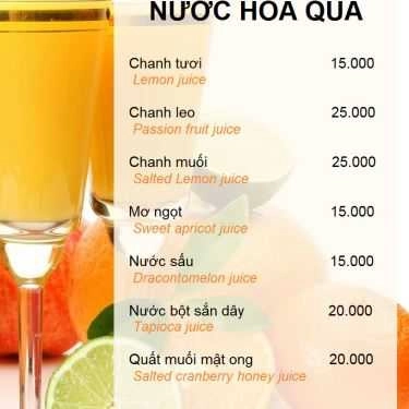 Thực đơn- 565 Cafe