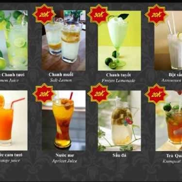 Thực đơn- 57A Cửa Đông Cafe & Giải Khát