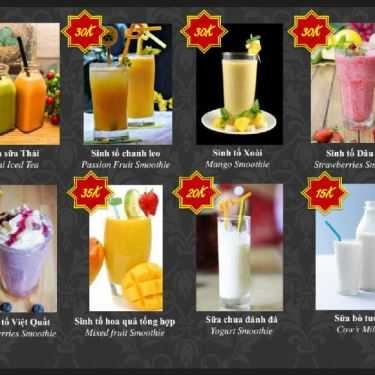 Thực đơn- 57A Cửa Đông Cafe & Giải Khát