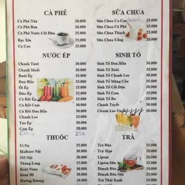 Thực đơn- 79 Cafe - Giáp Nhất