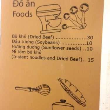 Thực đơn- 90's Coffee & Food