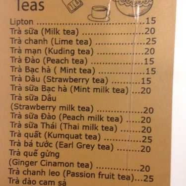 Thực đơn- 90's Coffee & Food