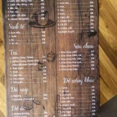 Thực đơn- 92 Coffee - Lò Đúc