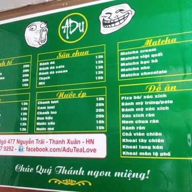 Thực đơn- Á Đù Tea Love - Coffee & Dessert