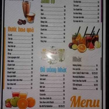 Thực đơn- ABC Cafe - Võ Thị Sáu