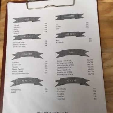 Thực đơn- ABC Coffee Roasters - Xuân La