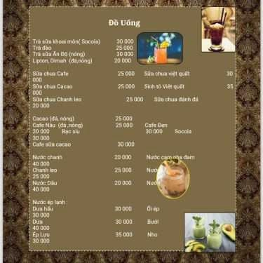 Thực đơn- ACE+ Cafe - Phố Vọng